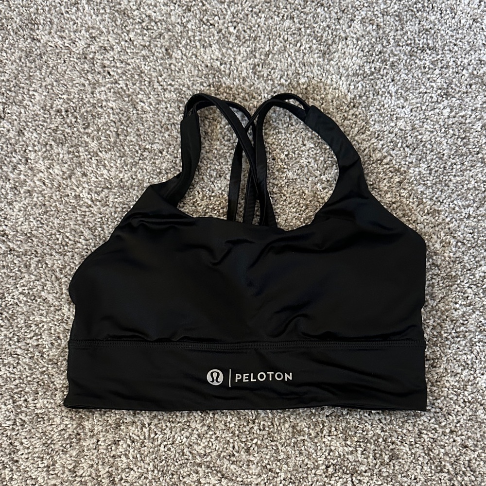 Lululemon x Peloton Black Strappy Sports Bra